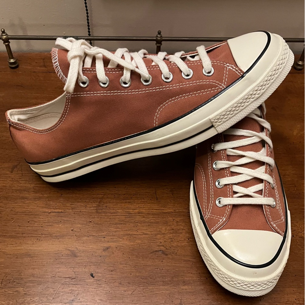 NWOT Converse Rusty Brown / Copper Brown Canvas Sneakers Men’s Size 12
